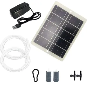 Solar-Powered Oxygen Pump with USB Charging Port, Aquarium Air Pump, Portable Outdoor Fishing Equipment, Lightweight Design, No Heavy Battery Needed