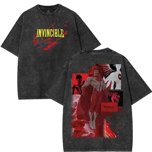Invincible War Omn1 Man Tee, Comics T-Shirt, TV Show Comics T-shirt Heavyweight Cotton, Unisex Shirt Streetwear Tropical graphic tshirt