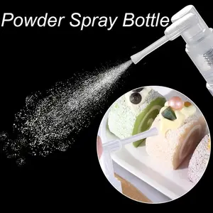 1pc plastic spray bottle for cake decoration - ideal for powdered sugar, sequins, fudge and macarons, with a fine mist dispenser for even coverage