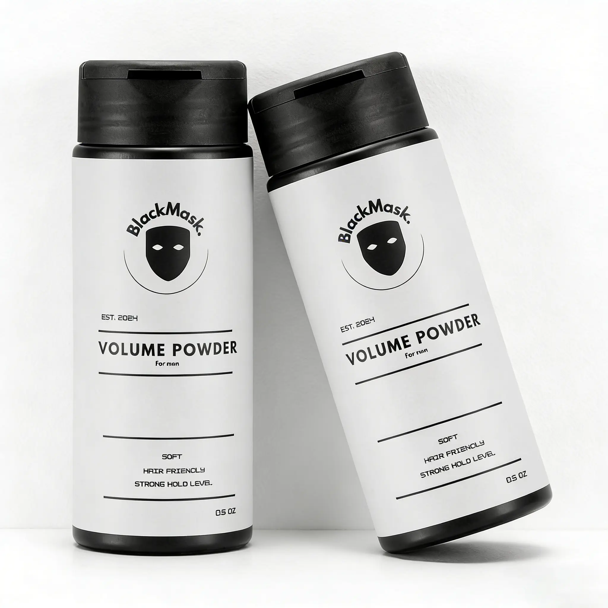 Men's BlackMask Hair Styling Powder - Haircare Product with Lightweight Strong Hold, Instant Texture & Volume Boost, Gentle Cleansing