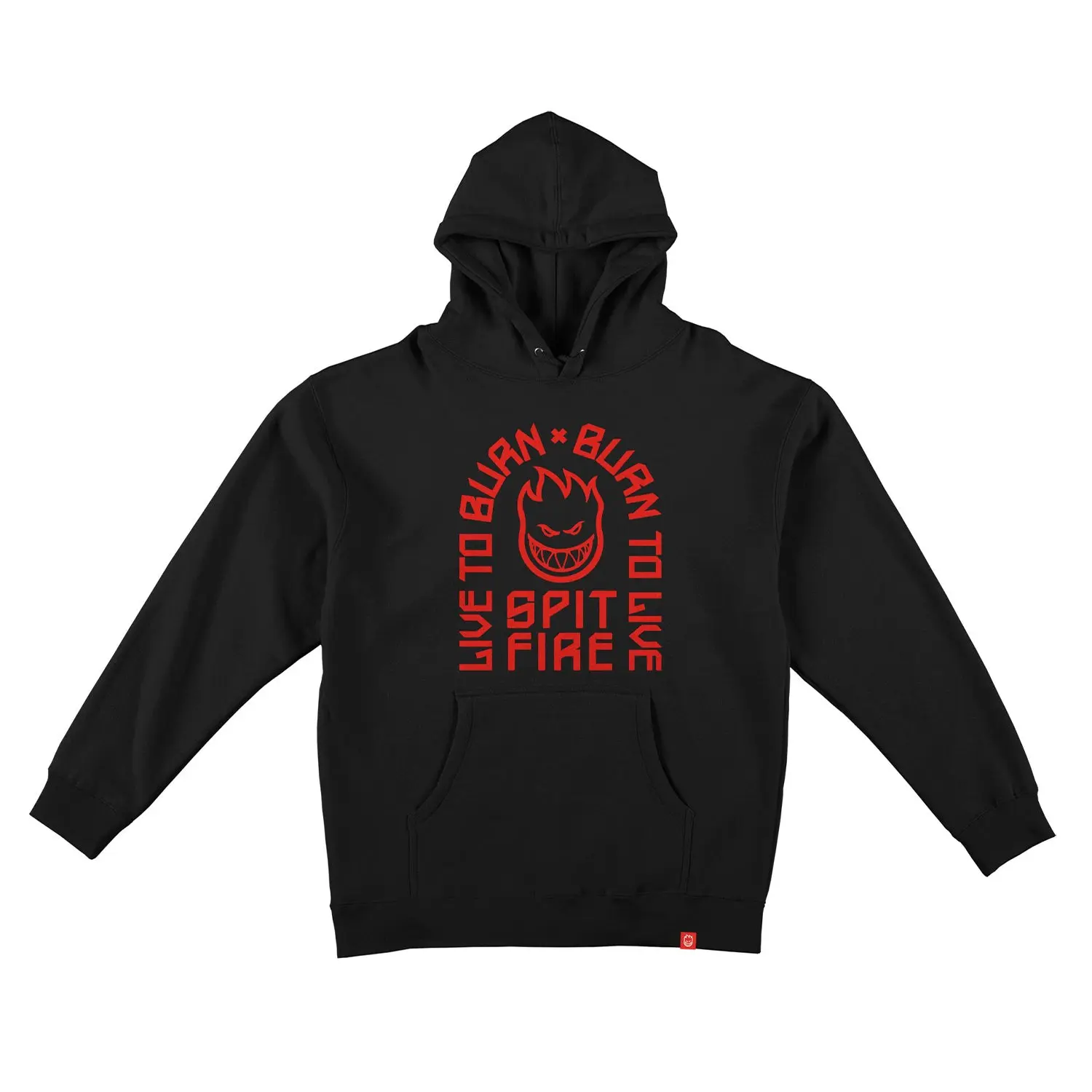 Spitfire Wheels Hoody LTB Arch Pullover Black/Red