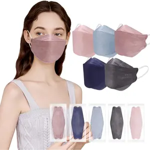 KN95 Face Masks 50 Pack 4 Layers Tie Dye Breathable Safety Respirator Multicolor Cup Dust Disposable Adult Mask