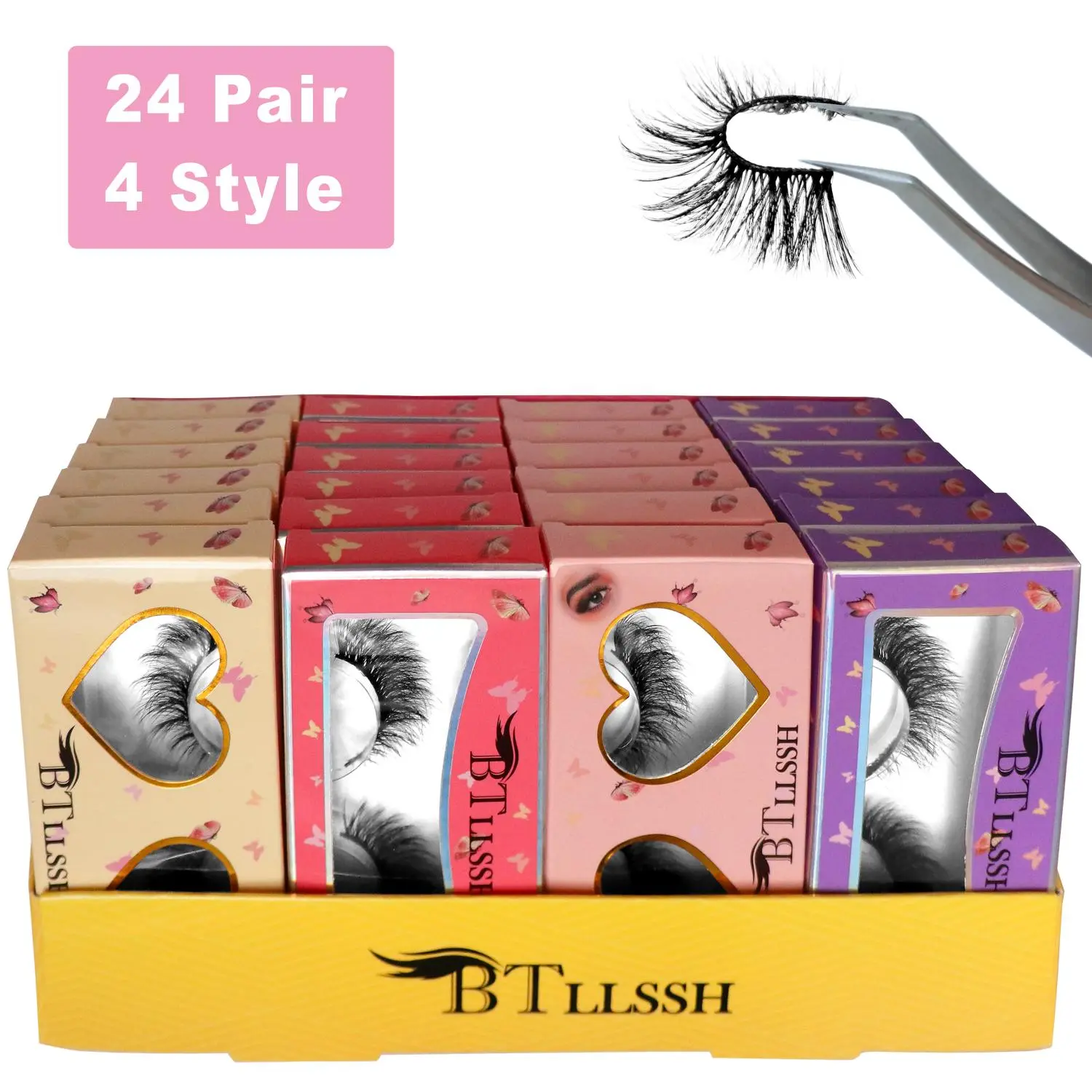 False Eyelashes, Fake Eyelashes, 24 Pairs Natural Curling Wispy Faux Cluster Lashes, Volumized False Eyelashes for Women and Girls Eye Makeup Enhancement, Eyelashes Extensions, Eyelash Falsies, Eyelash Set, Volume Lashes, Fluffy Eyelashes Cluster