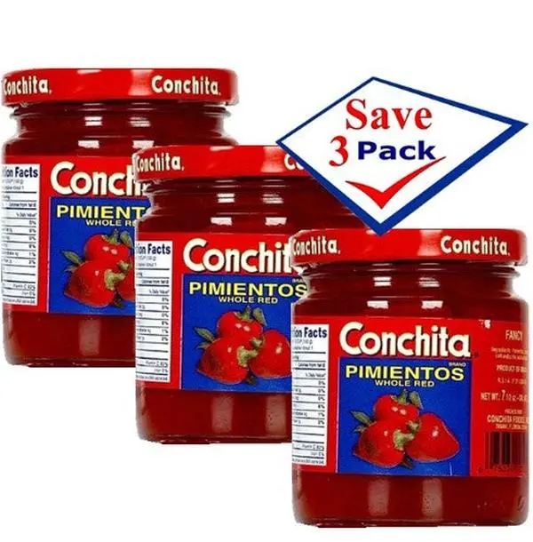 Conchita Traditional Sweet Flavor Imported Pimento Sauce, 7.5 oz Jar - Pack of 3