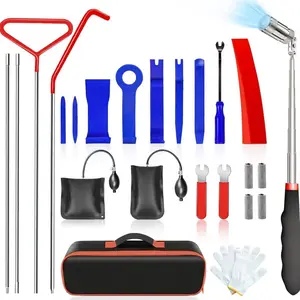 Car Repair Tool Kit Portable Automotive Tool Set With Carrying Bag For Cars & Trucks Professional Emergency Car Unlock Tool Set Brake Caliper Wrench Monkey Wrench