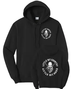 Little Bit Country Little Bit Hood Fleece Pullover Hooded Sweatshirt