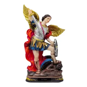 San Miguel Arcangel 5" Inches Tall / 2 Estilos paja escojer Saint Michael Archangel Estatua Warrior Protector Brand new Religious Decor Ornaments