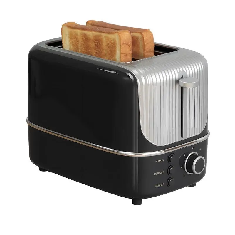 Home Supplies Retro Stainless Steel 2-Slice Toaster - 1.4" Wide Slots, 750W, 7 Shade Levels, High Lift Lever, Cord Wrap Storage, Easy Cleaning & Storage, Ideal for Thick Toast, Bagels & Baking