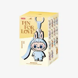 POP MART Labubu V4 The Monsters Pin For Love Series Plush Pendant Blind Box (A-M)