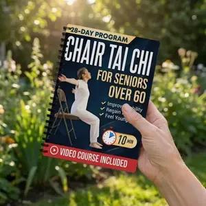 28-Day Senior Tai Chi Walking Plan, Low-Intensity Outdoor Exercise, Enhances Balance & Weight Management, Ideal for Seniors, Guided Journal, Healthy, Health, Fitness