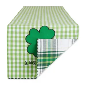 Design Imports Bit O' Luck 13" X 72" Embroidered Table Runner