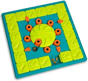 Ottosson Multipuzzle Level 4 Expert Dog Treat Puzzle - Enrichment for Dogs - Blue Color - Ideal for Training and Play