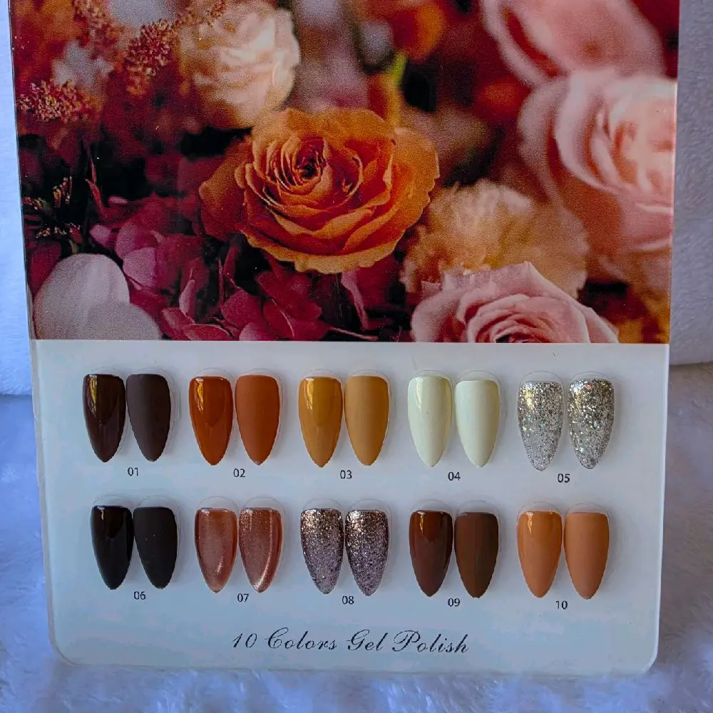 Brown Collecion gel for nail 10 pz