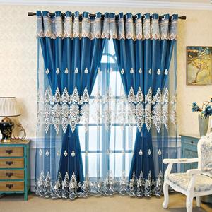 double layer heavy curtain, 1 count modern simple window curtain, window drapes for home living room bedroom, home decor