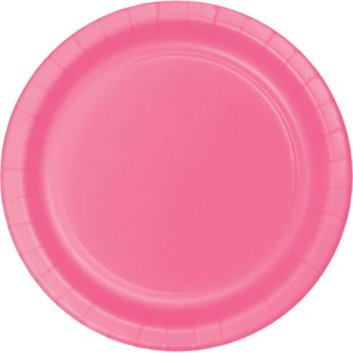 212 MAIN 7 in. Candy Pink Colorful Dinner Plate Set - 8 Plates per Case, 12-Case Pack
