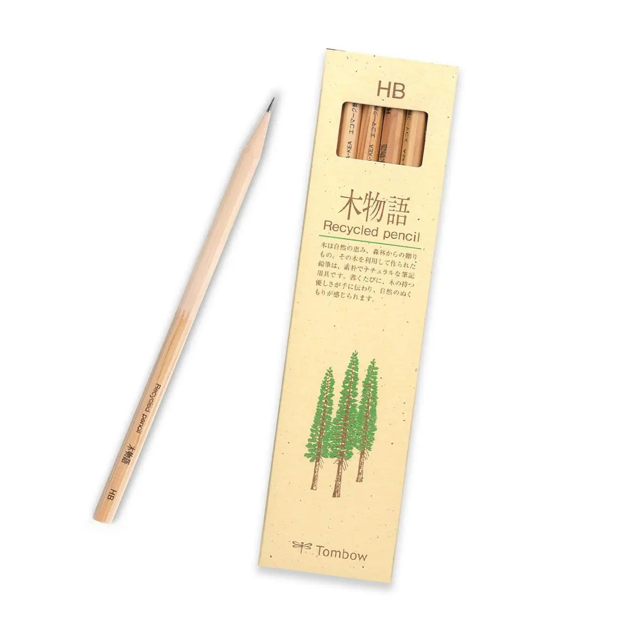Tombow Kimonogatari Recycled Pencil - HB Grade