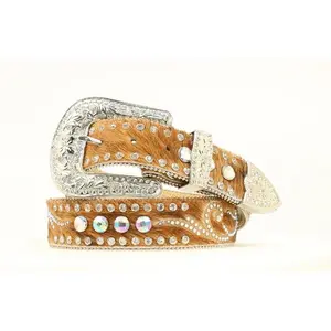 Nocona Cow Hair Gem Beaded Belt