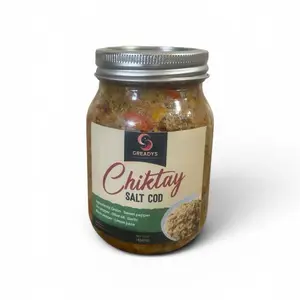 Gready's Chiktay Salt Cod - Onions, Sweet Pepper, Olive Oil, Garlic, Black Pepper, Lemon Juice