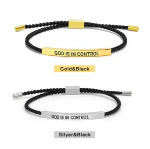 Inspire Bracelet GOD IS IN CONTROL Elegant Design with Unique Patterns and Letters