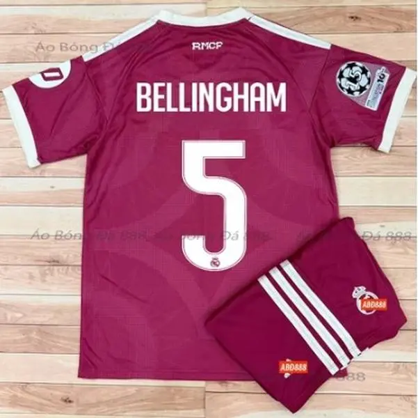 Men’s Burgundy No.5 Soccer Jersey & Shorts Set | Breathable Quick-Dry Football Kit | Lightweight Game Day Sportswear