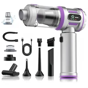 Handheld Vacuum Cleaner 25kPa Suction with Brushless Motor, All-in-one Portable Mini Vacuum with Blow & Suction Mode, Cordless Vacuum with LED indicator, Type-C Charge for Car, Home, Office Desk, Pet Hair Cleanup Home Cleaning Tool, FatherDayGifts