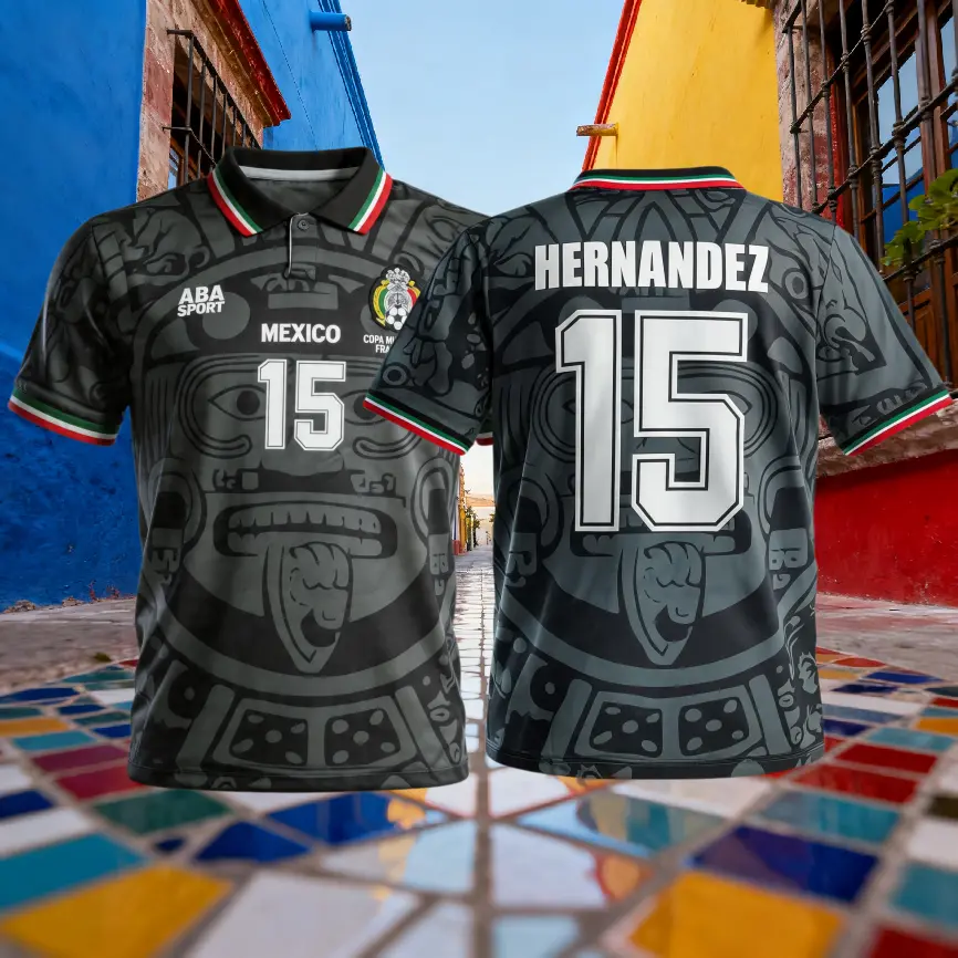 Blanco 1998 Mexico Retro Home Green Away Black No.11 No.15 Hernandez Short-Sleeved Long-Sleeved Football Shirts