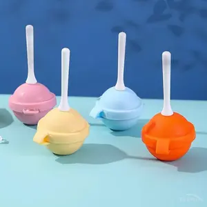 Reusable 6/10pcs Silicone Ice Cream Lollipop Molds Homemade DIY Popsicle Maker for Kids Creativity Fun Kitchen Ice Ball Mold Great for Party Gifts