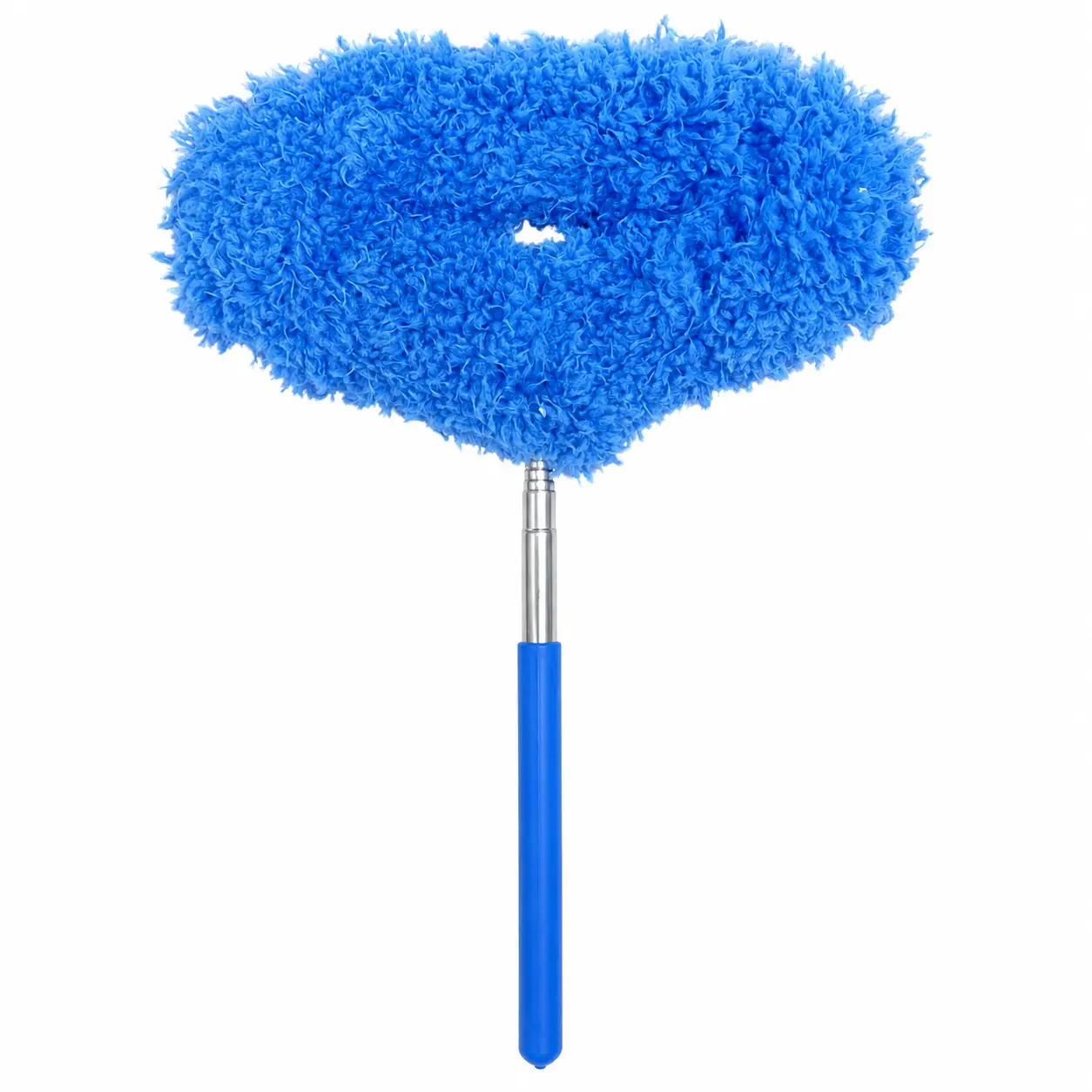 Extendable Microfiber Duster with Soft Acrylic Brush Head - Adjustable Telescoping Removable Household Cleaner for Ceiling Fans, Daily Indoor Home Cleaning Essential, Single Unit