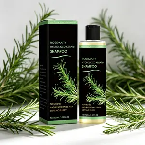 Rosemary Keratin Thickening Shampoo 100ml – Adds Volume & Fullness to Thin, Flat Hair – Nourishes & Regenerates Hair – Hydrolyzed Keratin for Stronger, Healthier Strands – Soft, Fluffy & Voluminous Results – Daily Use