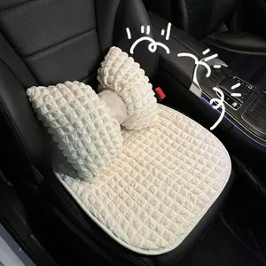 Cute Puff Design Car Seat Cushion, Comfortable Anti-Slip Breathable Car Seat Pad, Long Drive Relief, All-Season Car Seat Cover, Car Seat Protectors, Automotive Interior Cushion
