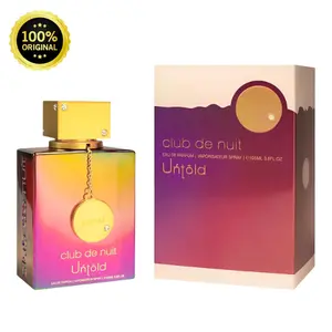 Armaf Club De Nuit Untold for Men Eau de Parfum Spray 3.6 Ounce Fragrance Perfume with Saffron Jasmine Amberwood & Cedar Notes