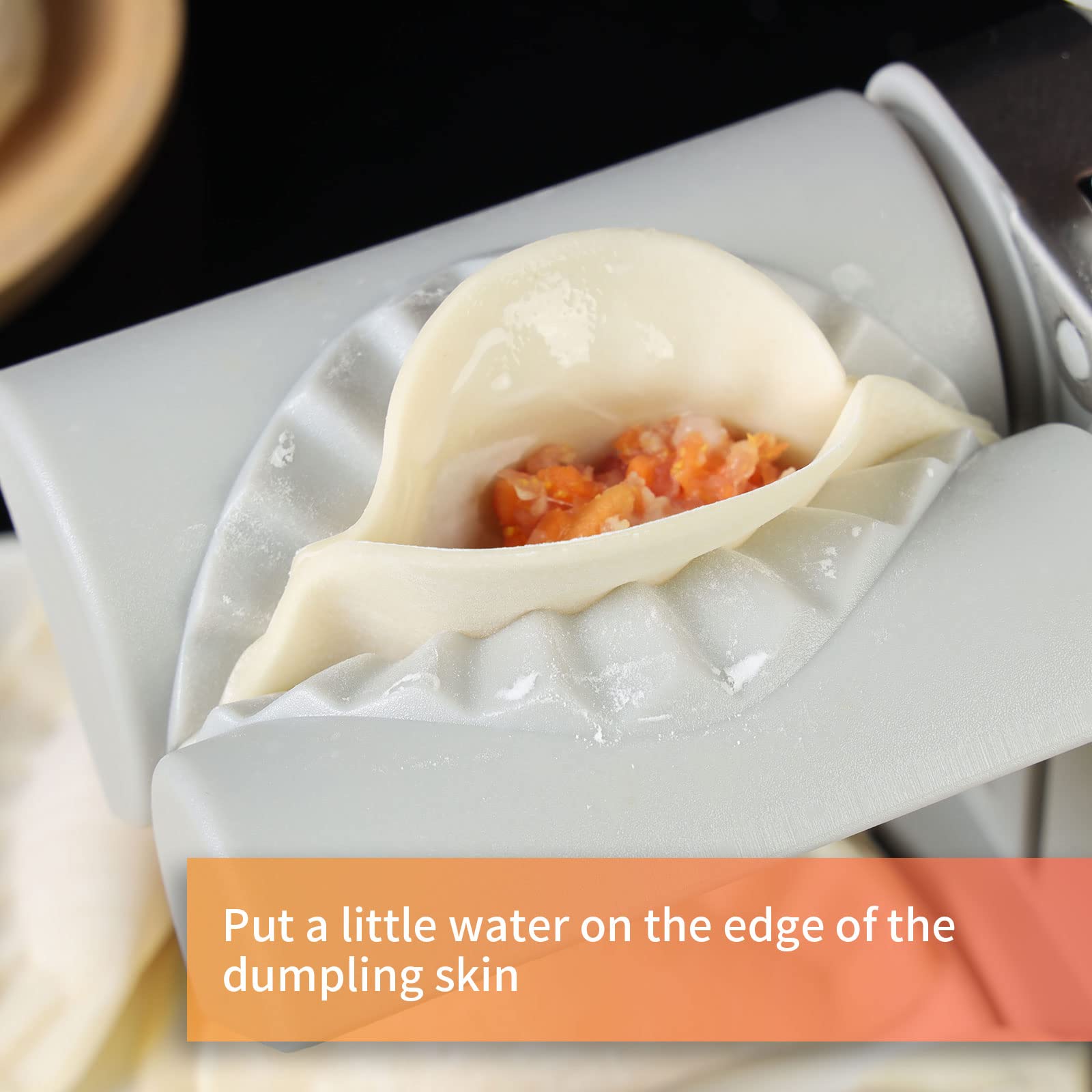 Dumpling Maker Machine ,household Double Head Automatic Dumpling Maker Mould Automatic Dumplings Maker Lazy Dumplings Maker,Make One Bite Dumpling Quickly for Home, Kitchen Gadgets
