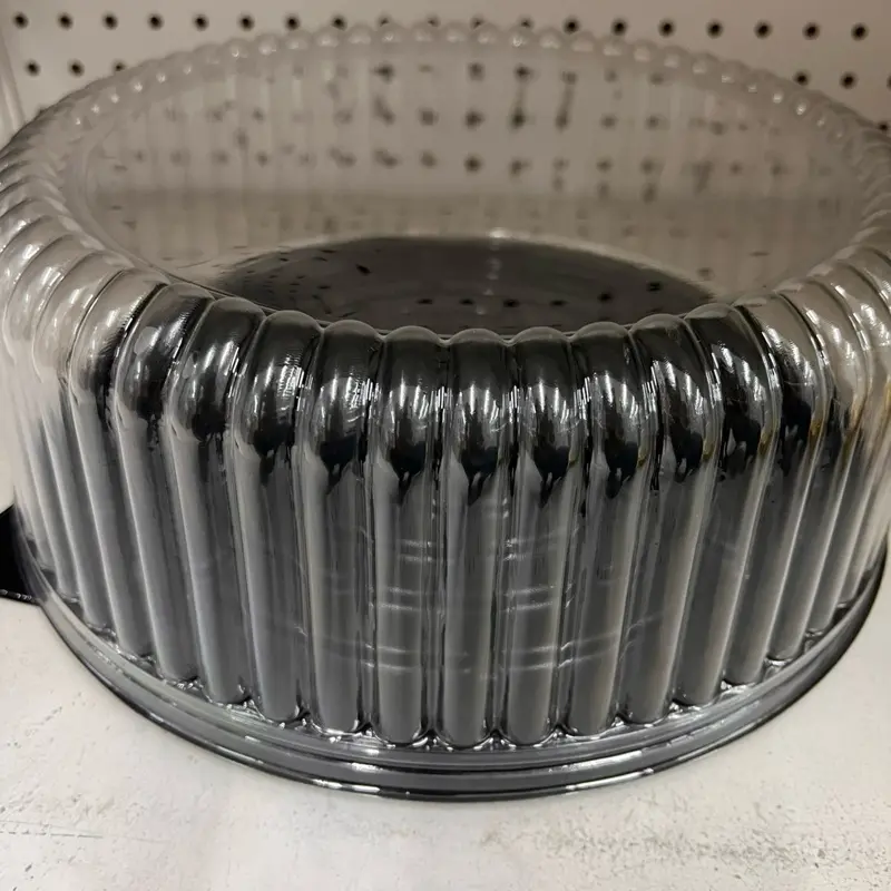 5 Pack-10″ Disposable Cake Carrier with Clear Lid