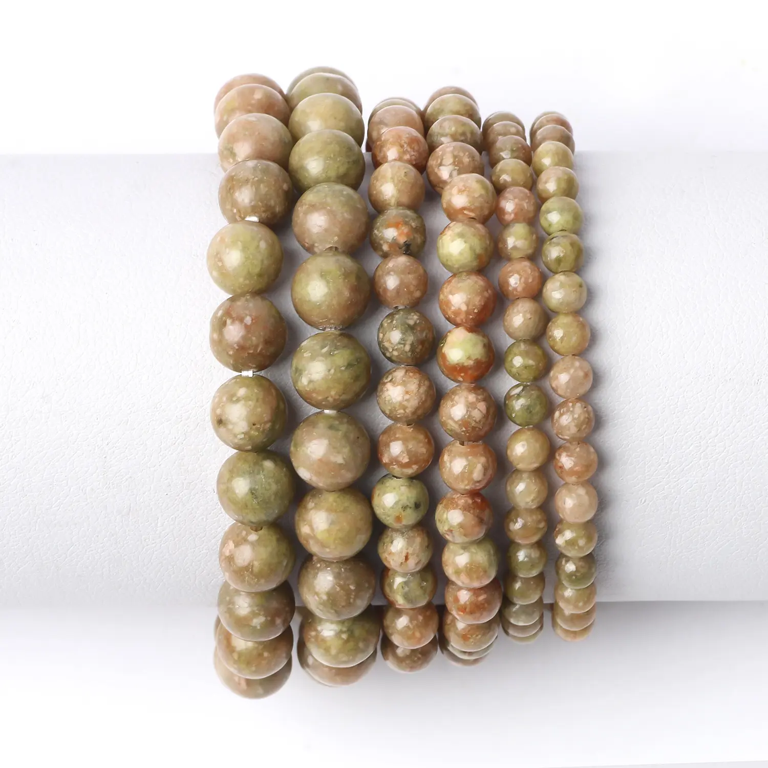 Natural domestic flower green bracelet