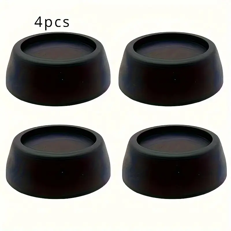 4pcs Anti Vibration Pads, Fit For Washing Machine And Dryer Appliance Parts Rubber Isolation Pads, Vibration Damping Pads, Shock Absorption, Anti-Walk Universal, Minimize, Smoothly