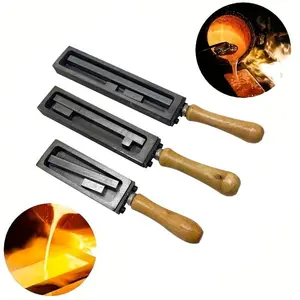 Multiple Oil Slot Cast Iron Bar Molds, Melting Gold Silver Mold Iron Slot Casting Tool, Jewelry Making Supplies, DIY Jewelry Making