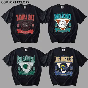 Comfort Colors Black Football T-Shirt for Men and Women, Retro All Team Football Tee, Classic American Football Fan Apparel, Comfortable Unisex Crewneck, Sport Gift Idea