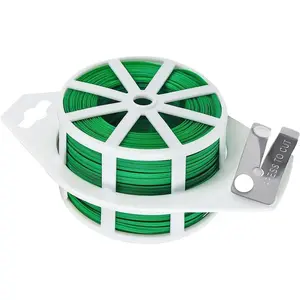 Durable Garden Rope, Multifunctional Plastic Iron Plant Support Rope with Cutting Tool, Ideal for Flower Fixators and Climbing Plant Clamps