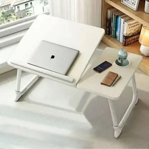 Bed Or Sofa Laptop Desk, Lap Desk, Woking Bed Desk, Home Office Desk, Breakfast Tray, Desk With Cup Holder, Watch Movies In Bed, Laptop Bed Stand, Livable Computer Stand, Phone Holder And Drawer, Available Folding Leg Desk