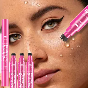 Dual-Ended Freckle Eyeliner Pencil, Long-Lasting Anti-Fade Makeup Tool, Natural Realistic Freckles & Lip Liner, Cosmetic for Natural Look