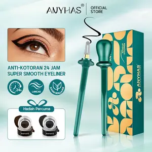 ANYHAS Eyeliner Applicator Kit, Silicone Eyeliner Tool with Eyeliner Cream, Reusable Eye Liner For Shaky Hands Beginer Makeup Handle Cosmetic