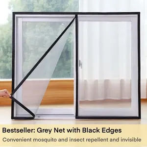 Small Size No-Drill Adhesive Window Screen Net, High Stickiness, Easy Installation & Removal, Effective Insect Protection for Home Bedroom Kitchen