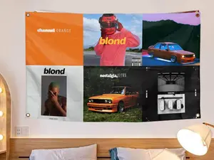 Frank Ocean  Set of 6 Album Cover  3x5 Feet Flag Banner Posters Music Posters Tapestry for Room Aesthetic Canvas Wall Art for Teens Room Decor