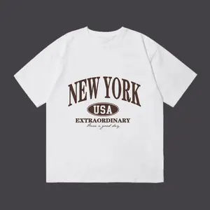 Vintage New York USA Extraordinary Have A Good Day Collegiate Oversized Graphic Tee women tshirt women's tops