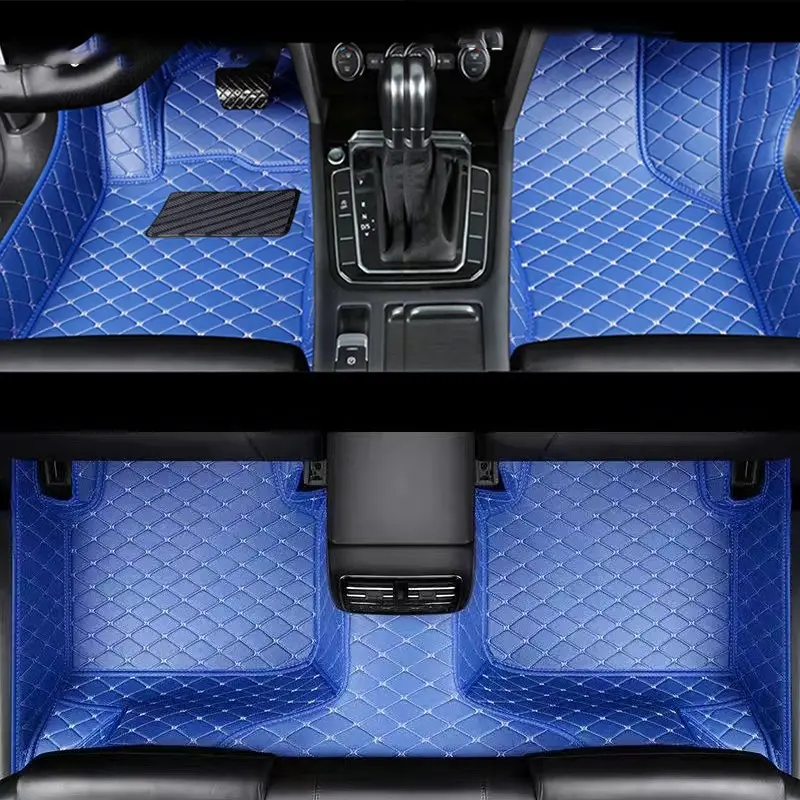 Custom Car Floor Mat For Mercedes W214 2024 Left/Right -hand Drive Auto Interior Accessories Fashion Diamond Styling Leather Carpet Waterproof Design Full Coverage Automotive Floor Mats Car Accessory