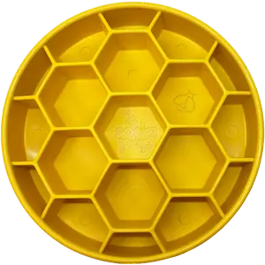 Honeycomb eBowl Deep Slow Feeder Dog Bowl for Enrichment | USA Made