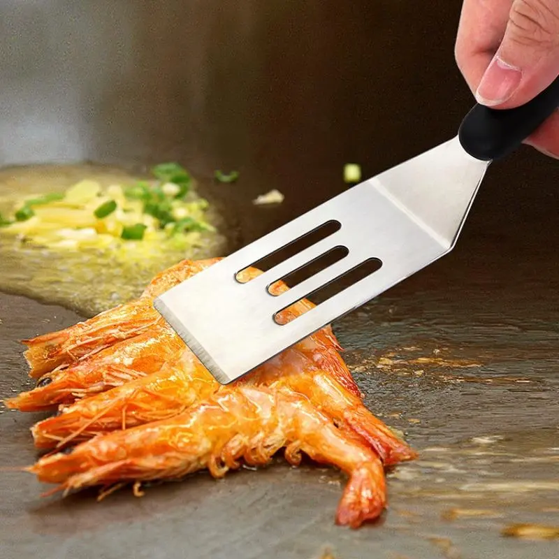 Stainless Steel Mini Spatula, 1 Count Multifunctional Small Spatula for Cooking, Metal Spatula for Cooking Brownie, Cookie, Lasagna, Teppanyaki Steak Frying Spatula, Utensils