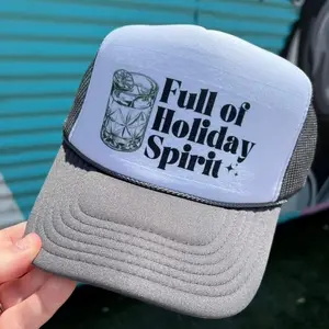 Full of holiday spirit trucker hat