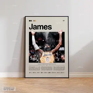 LeBron James Lakers Poster, NBA Art Print, Option, NBA Poster, Basketball Poster, NBA Basketball