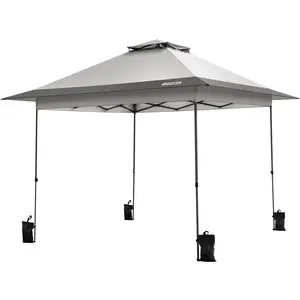 VIVOHOME 13 x 13 FT Pop Up Canopy Tent One Push Setup Outdoor Portable Shelter Tent Heavy Duty with Wheel Carry Bag and 4 Sandbags, 169 Square Feet of Shade